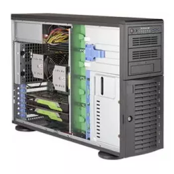 Caixa de computador Supermicro SuperWorkstation 7049A-T Rack 4U Preto