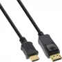 Cabo conversor DisplayPort para HDMI InLine 17182 2 m preto
