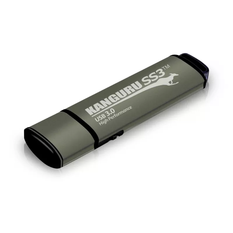 Kanguru SS3™ SuperSpeed USB3.0 512 GB | Pen USB segura | Interruptor físico de proteção contra escrita | Compatível com Windows “Ready Boost” | Configuração simples sem drivers | Plug-and-Play