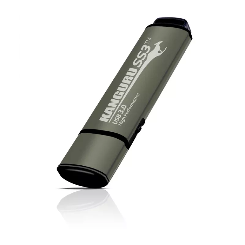 Kanguru SS3™ SuperSpeed USB3.0 512 GB | Pen USB segura | Interruptor físico de proteção contra escrita | Compatível com Windows “Ready Boost” | Configuração simples sem drivers | Plug-and-Play