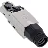 Ficha RJ45 InLine Cat.8.1 2000MHz, montagem em campo, blindada, com tampa de rosca