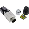 Ficha RJ45 InLine Cat.8.1 2000MHz, montagem em campo, blindada, com tampa de rosca