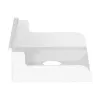InLine 23182A prateleira Slatwall pequena, em aço, 180 x 120 x 55 mm, carga de 3 kg, branca