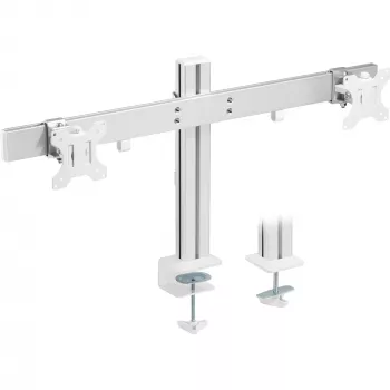 Suporte de mesa InLine em alumínio para 2 monitores até 32 polegadas, 8 kg