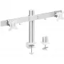 Suporte de mesa InLine em alumínio para 2 monitores até 32 polegadas, 8 kg
