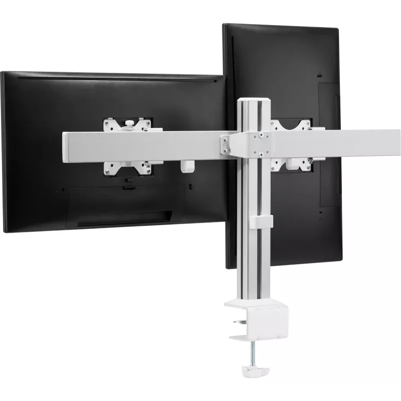 Suporte de mesa InLine em alumínio para 2 monitores até 32 polegadas, 8 kg