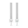 Coluna InLine 23181B alumínio branco 43 mm altura conjunto de 2