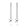 Coluna InLine 23181B alumínio branco 43 mm altura conjunto de 2