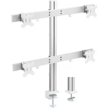 Suporte de mesa InLine em alumínio para 4 monitores até 32 polegadas, 8 kg