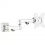 Suporte de monitor InLine para painel ranhurado longo branco 8 kg 17 polegadas