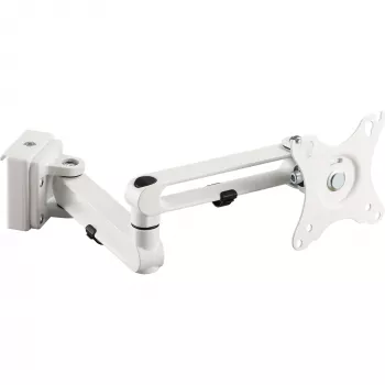 Suporte de monitor InLine para painel ranhurado longo branco 8 kg 17 polegadas