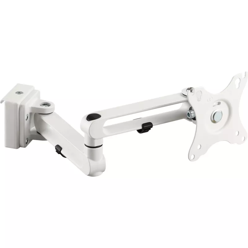 Suporte de monitor InLine para painel ranhurado longo branco 8 kg 17 polegadas