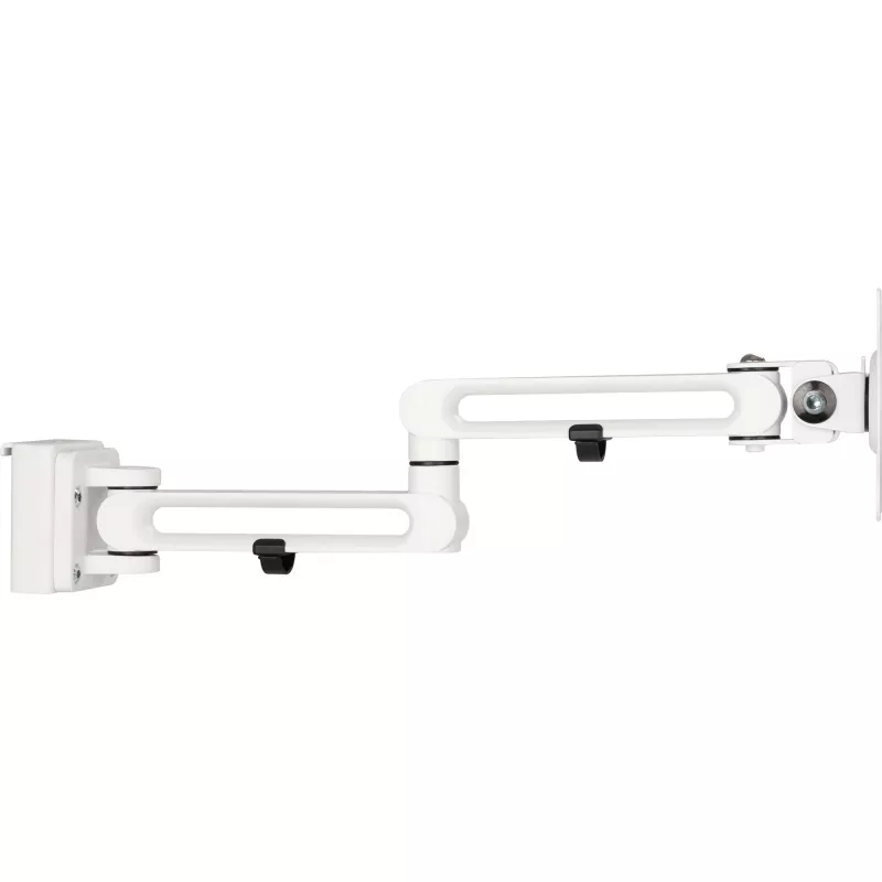 Suporte de monitor InLine para painel ranhurado longo branco 8 kg 17 polegadas
