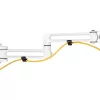 Suporte de monitor InLine para painel ranhurado longo branco 8 kg 17 polegadas