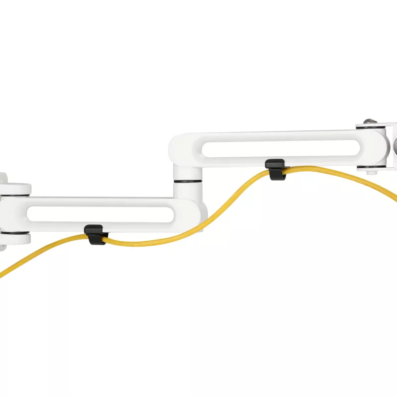 Suporte de monitor InLine para painel ranhurado longo branco 8 kg 17 polegadas