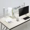 Suporte de monitor InLine para painel ranhurado longo branco 8 kg 17 polegadas