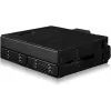 Caixa adaptadora U.2 para SlimSAS NVMe, icy dock ToughArmor MB105VP-B, PCIe 4.0, suporta 2x unidades de 2,5 polegadas, 1x baía de 5,25 polegadas