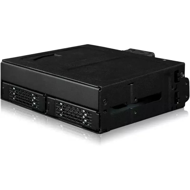 Caixa adaptadora U.2 para SlimSAS NVMe, icy dock ToughArmor MB105VP-B, PCIe 4.0, suporta 2x unidades de 2,5 polegadas, 1x baía de 5,25 polegadas