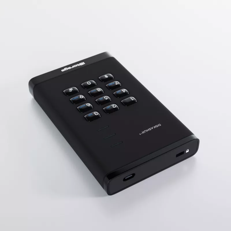 Disco HDD iStorage 1TB USB 3.2 Gen 1 diskAshur3 preto