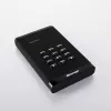 iStorage diskAshur3 IS-DA3-256-2000-B HDD portátil encriptado de 2 TB, 2,5 polegadas, USB 3.2 Gen 1, USB-C + USB-A, AES-XTS de 256 bits, conforme com TAA, preto