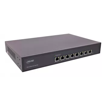 Switch de rede InLine 32308A Unmanaged 10G Ethernet (100/1000/10000) preto