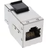 Módulo Keystone RJ45 InLine fêmea-para-fêmea SNAP-In Cat.6A STP