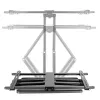 Suporte de parede premium em alumínio InLine para televisores de ecrã plano 37-80 polegadas branco 70 kg
