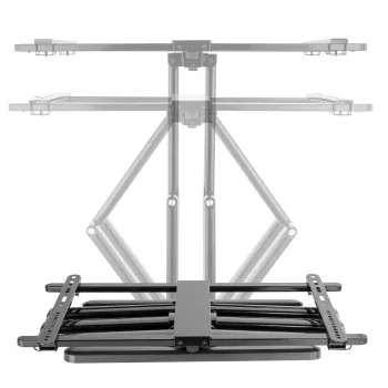 Suporte de parede premium em alumínio InLine para televisores de ecrã plano 37-80 polegadas branco 70 kg