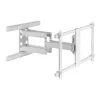 Suporte de parede premium em alumínio InLine para televisores de ecrã plano 37-80 polegadas branco 70 kg