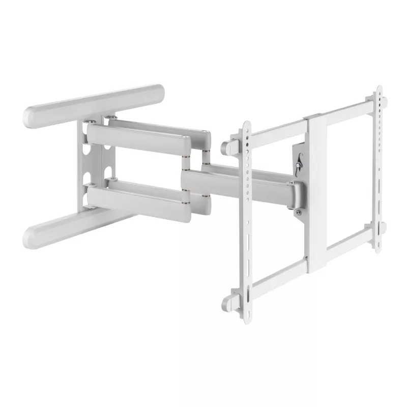 Suporte de parede premium em alumínio InLine para televisores de ecrã plano 37-80 polegadas branco 70 kg