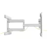 Suporte de parede premium em alumínio InLine para televisores de ecrã plano 37-80 polegadas branco 70 kg
