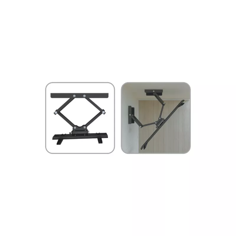 Suporte de parede de canto InLine para TFT / LED / Plasma 37 polegadas a 63 polegadas até 60 kg