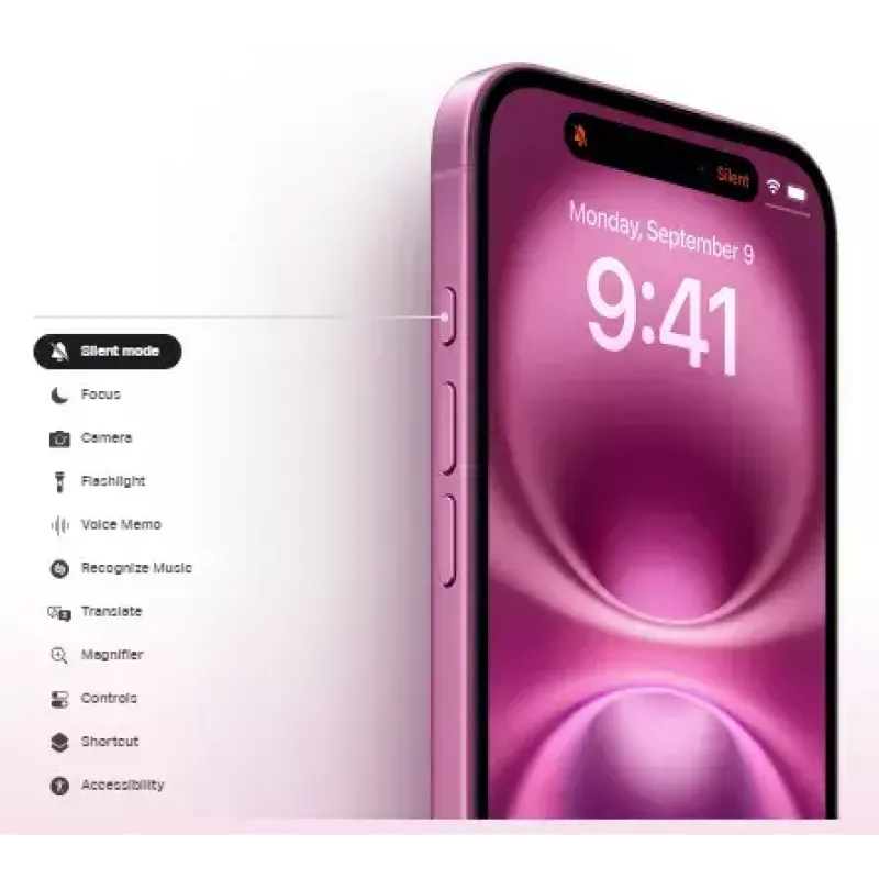 Smartphone Apple iPhone 16 — 6,1 polegadas (15,5 cm), A18, 128 GB, Dual-SIM, câmara dupla traseira de 48 MP, Teal