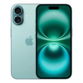 Smartphone Apple iPhone 16 — 6,1 polegadas (15,5 cm), A18, 128 GB, Dual-SIM, câmara dupla traseira de 48 MP, Teal