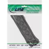 Régua de tomadas InLine, 6 tomadas Schuko CEE 7/3, preto, 5 m