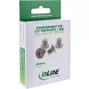 InLine Parafusos para HDD/SSD de 3,5 polegadas, 3 mm, cabeça escareada, prateado, 100 unid.