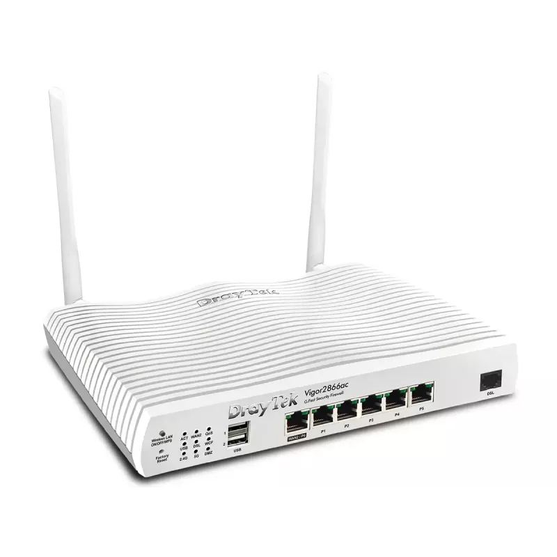 Router de secretária DrayTek Vigor 2866AX Dualband Wi-Fi 6