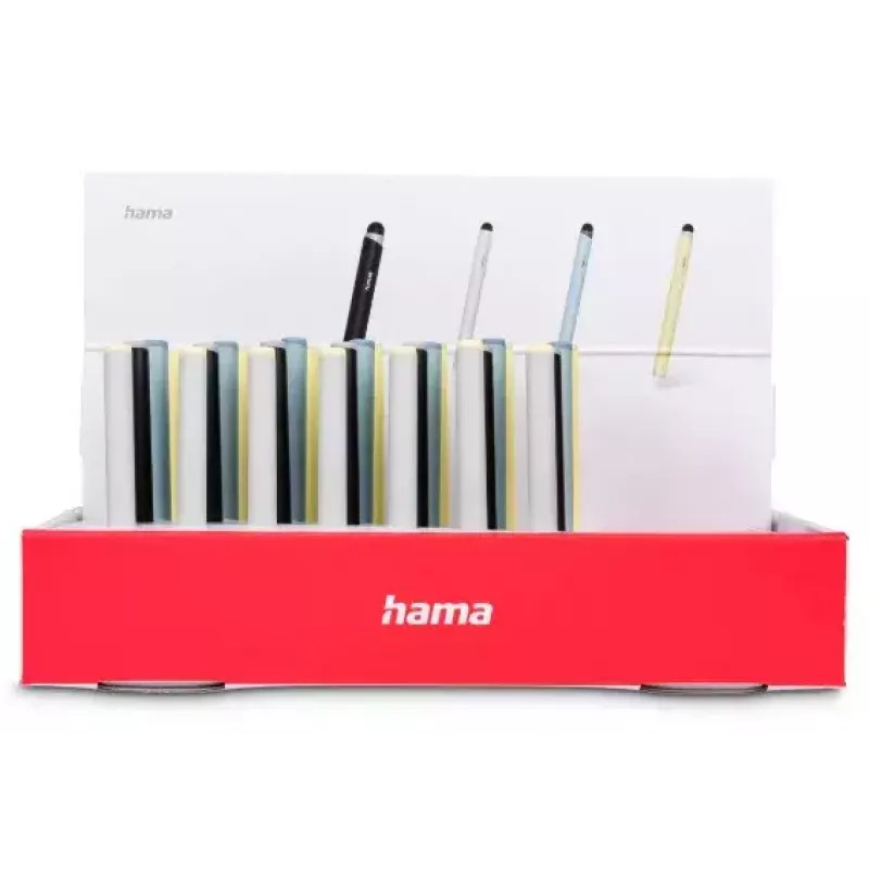 Hama Mini stylus azul-escuro azul-claro prateado amarelo 95 mm