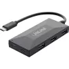 InLine Hub USB 3.2 Gen.1, USB-C para 2 portas USB-C e 3 portas USB-A, sem fonte de alimentação