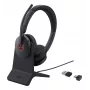 Headset on-ear Yealink BH74 Teams USB-C/A com suporte — Microsoft Teams, unilateral, com fios