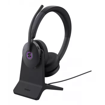 Headset on-ear Yealink BH74 Teams USB-C/A com suporte — Microsoft Teams, unilateral, com fios