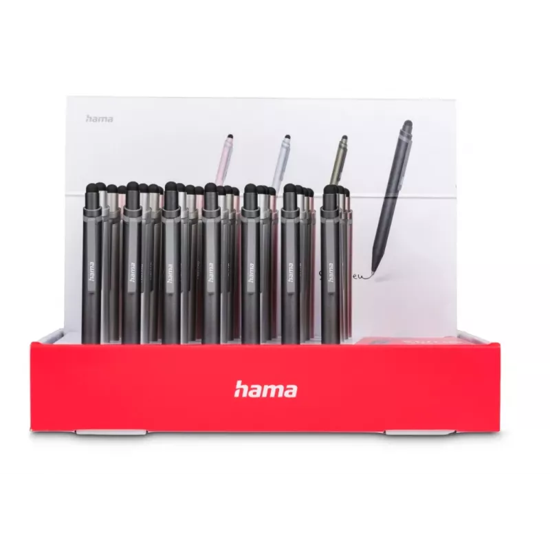 Stylus mini Hama Antracite, Cinzento, Ouro rosa, Prateado