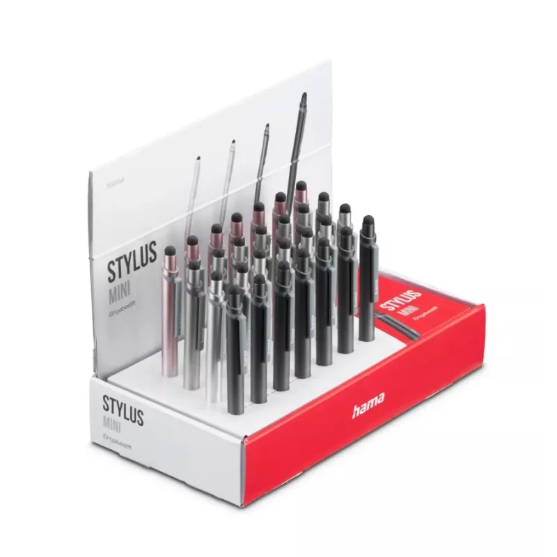 Stylus mini Hama Antracite, Cinzento, Ouro rosa, Prateado