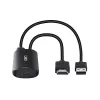 Conversor HDMI para USB Type-C Lindy 43423 com entrada de alimentação USB, cabo de 0,2 m, conectores HDMI + USB-C