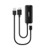 Conversor HDMI para USB Type-C Lindy 43423 com entrada de alimentação USB, cabo de 0,2 m, conectores HDMI + USB-C