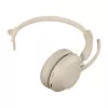 Jabra Evolve2 65 UC Mono 26599-889-898 auscultadores com microfone, supra-auriculares, convertíveis, USB-C, bege