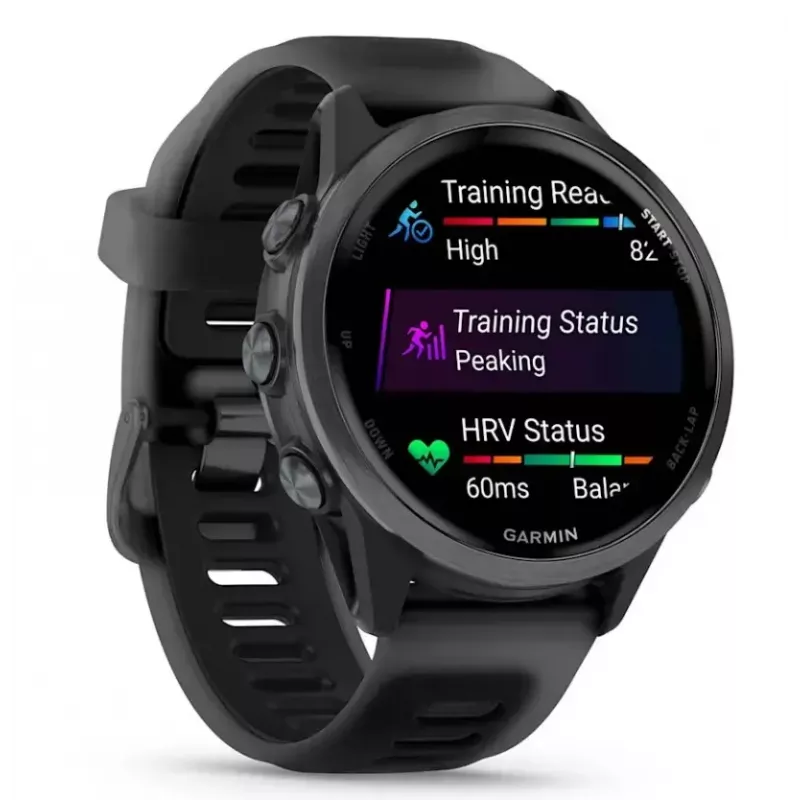 Smartwatch GARMIN Forerunner 570 42 mm AMOLED 1.2 polegadas 390×390 Ecrã tátil Wi‑Fi GPS Preto