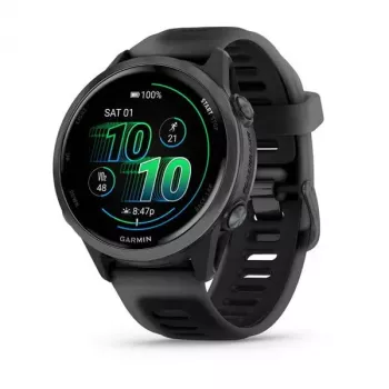 Smartwatch GARMIN Forerunner 570 42 mm AMOLED 1.2 polegadas 390×390 Ecrã tátil Wi‑Fi GPS Preto