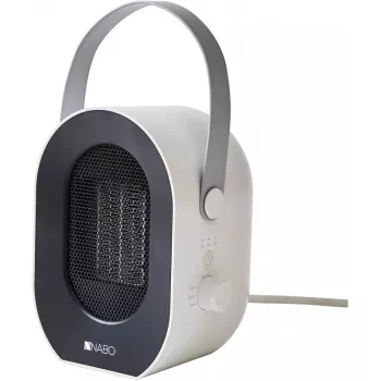 Aquecedor elétrico com ventoinha NABO HT 650 650 W Interior Branco