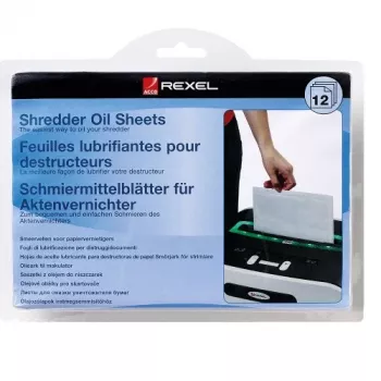 Folhas de óleo para destruidora Rexel (pack de 20)